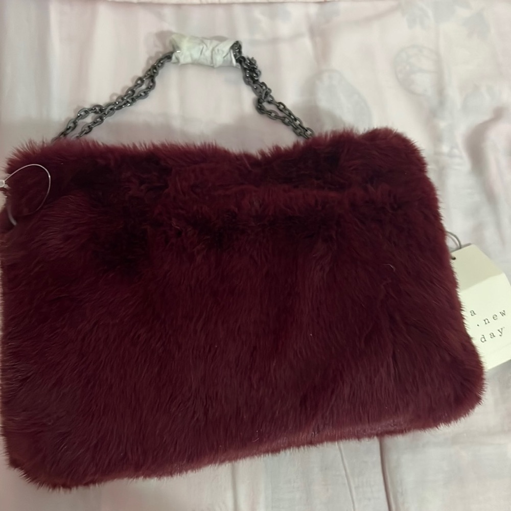 Burgundy purse